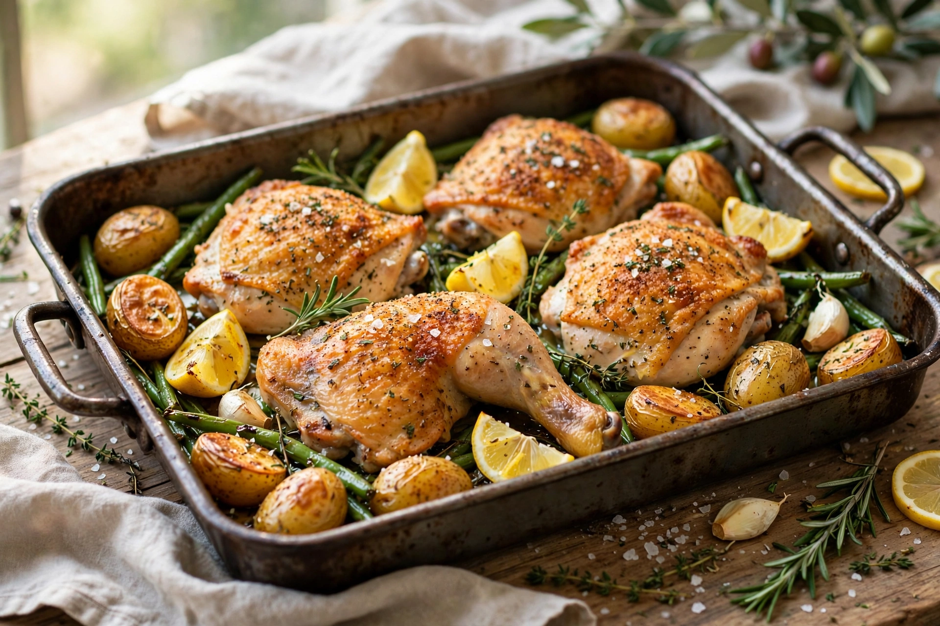 One-Pan Lemon Herb Chicken