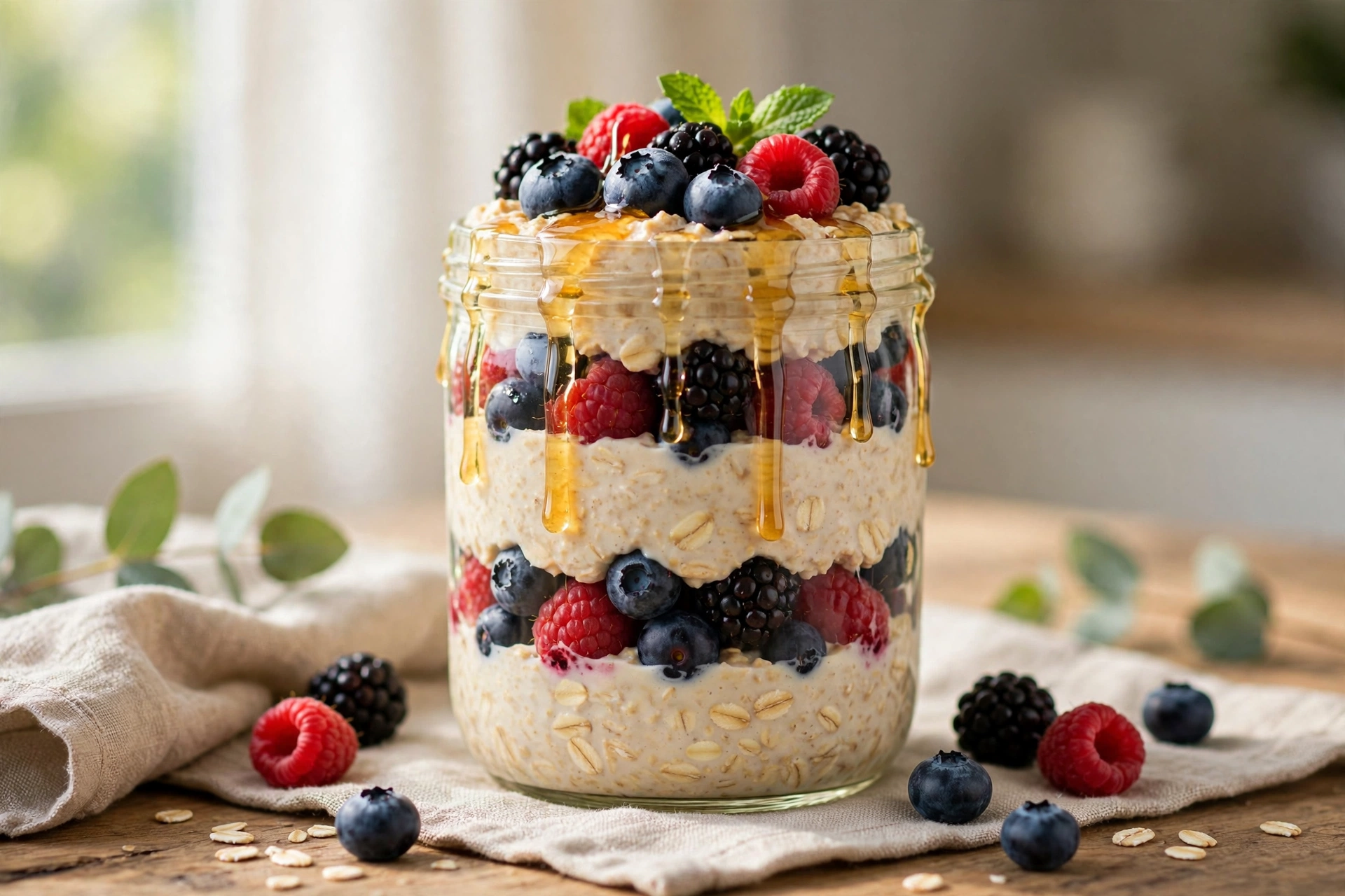 Overnight Oats with Berries